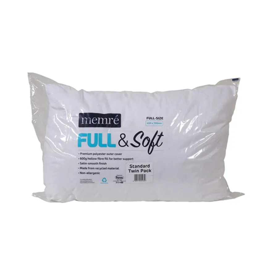 MEMRE QUILTED TWIN PACK PILLOW