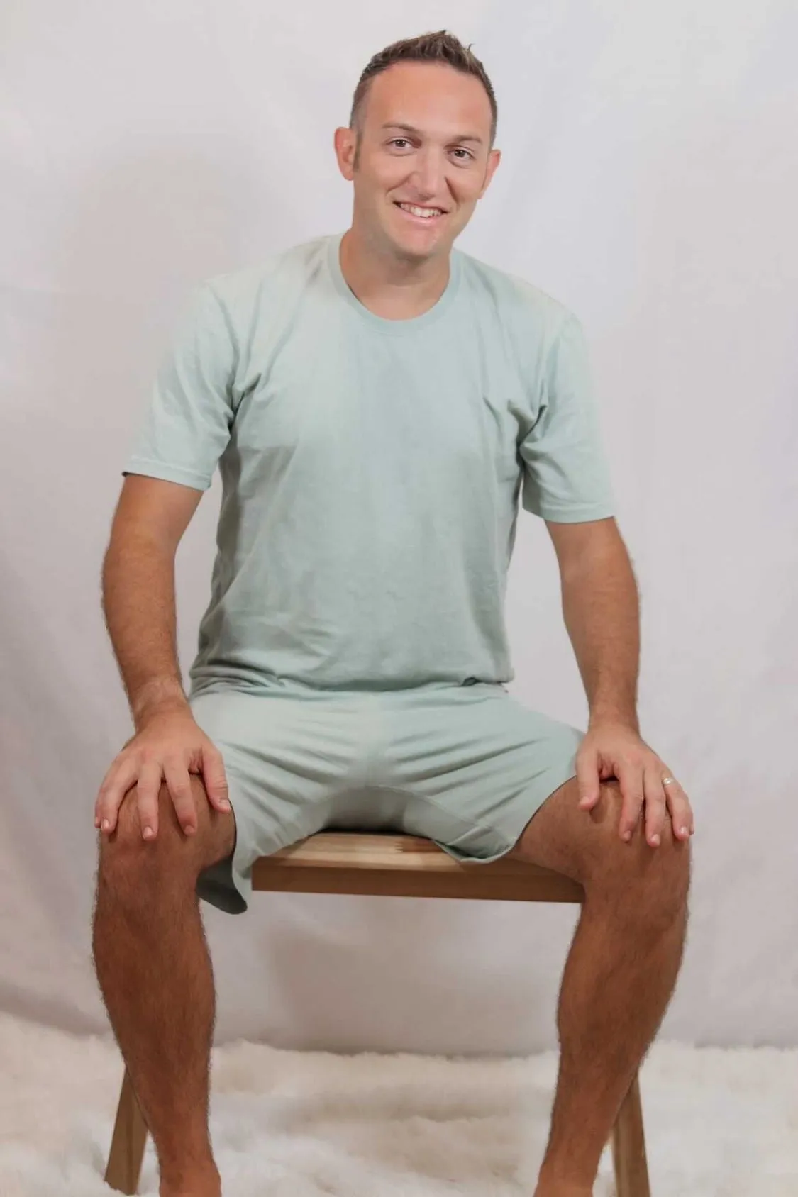 Men's Soft Organic Cotton Short Sleeve Crew Tee | Red