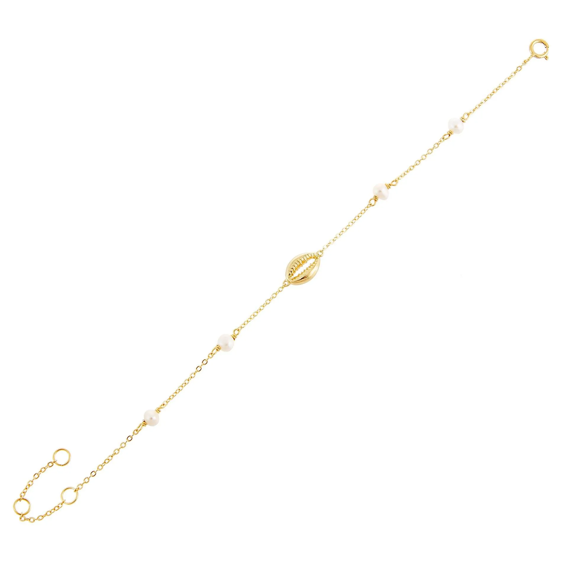 Mini Pearl x Shell Bracelet