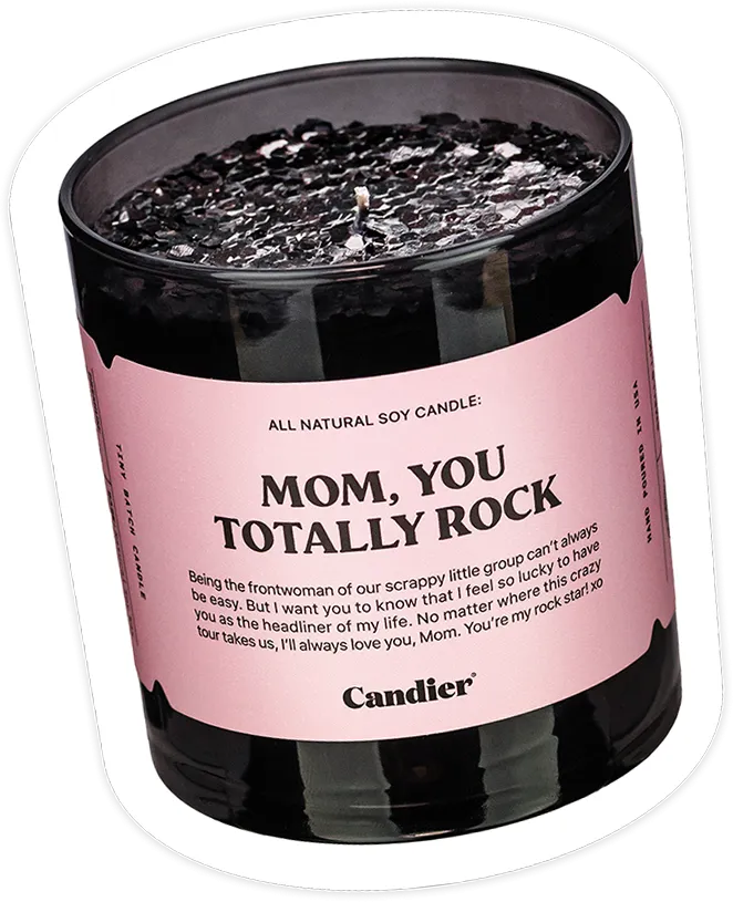 MOM YOU ROCK CANDLE