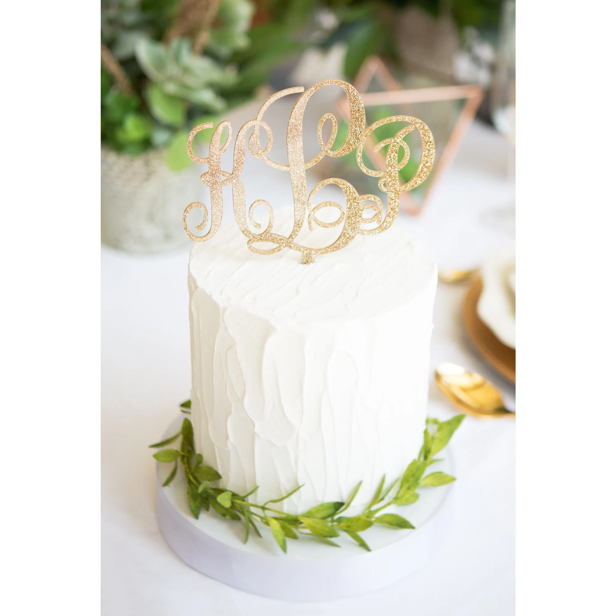 Monogram Cake Topper