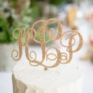 Monogram Cake Topper