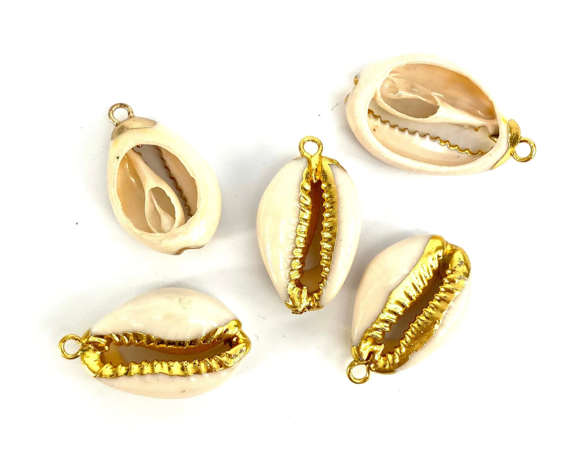 Mother Of Pearl Seashell Beads With Alloy, Sku#M643