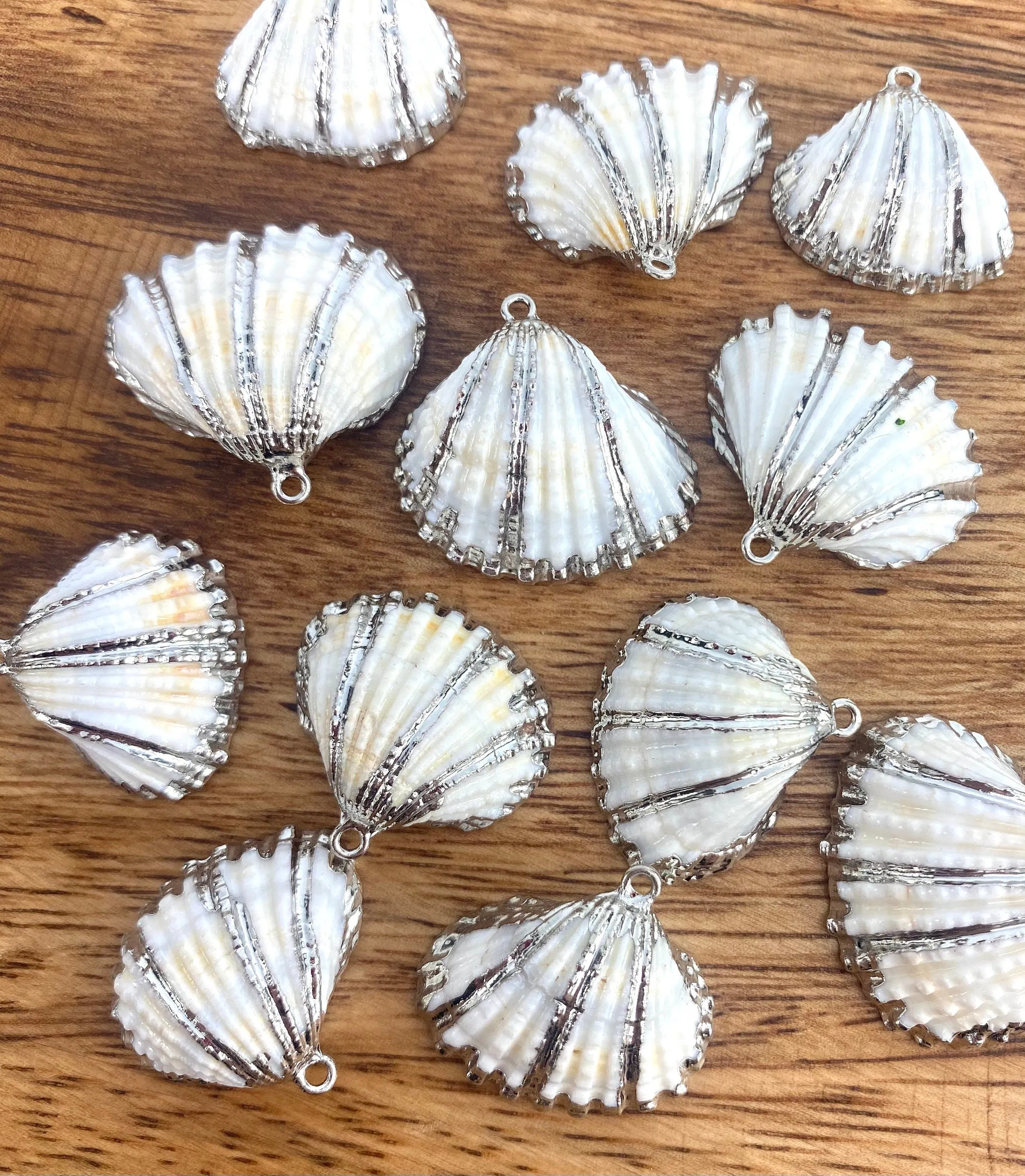 Mother Of Pearl Shells with Alloy, Sku#M657