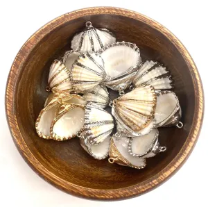 Mother Of Pearl Shells with Alloy, Sku#M657