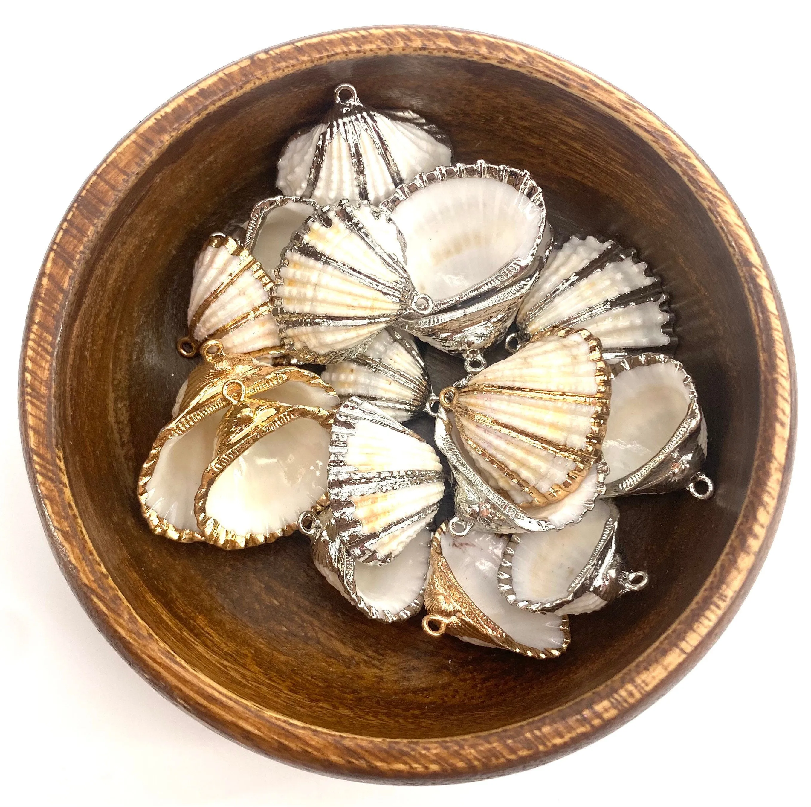 Mother Of Pearl Shells with Alloy, Sku#M657