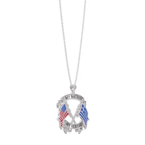 My Nation My Heritage Greek Necklace
