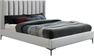 Nadia Cream Velvet Full Bed