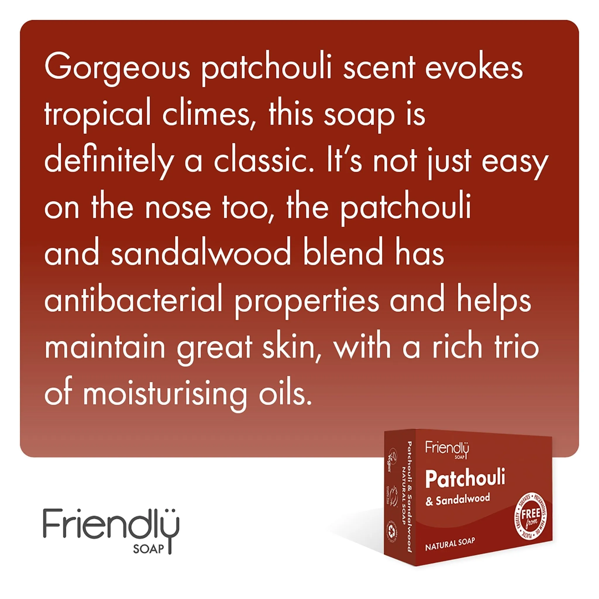 Natural Soap Bar | Patchouli & Sandalwood
