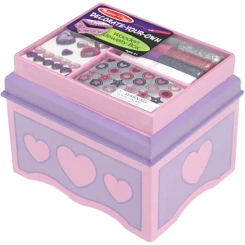New Melissa & Doug Decorate-Your-Own Jewelry Box