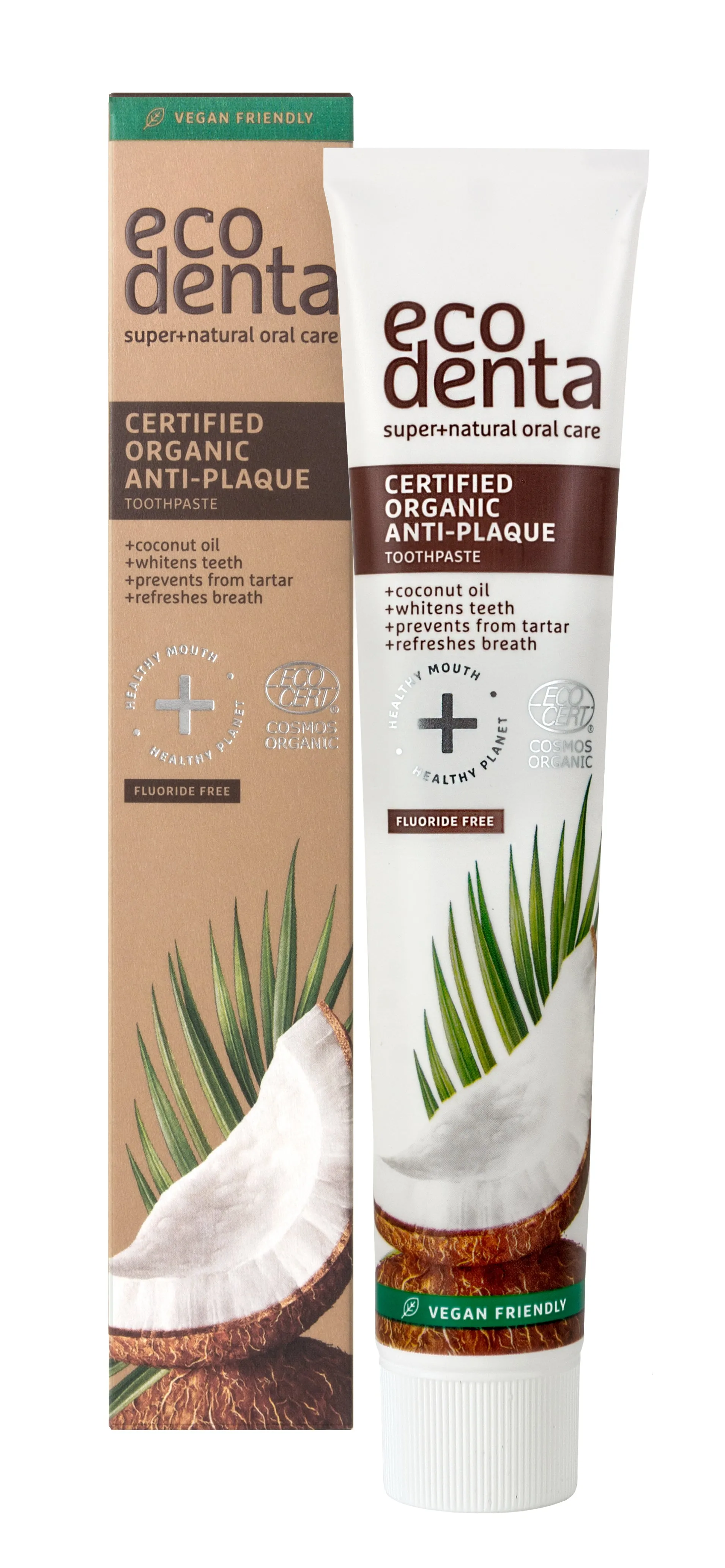 ORGANIC Anti-plaque toothpaste with coconut oil (8 x 75ml)