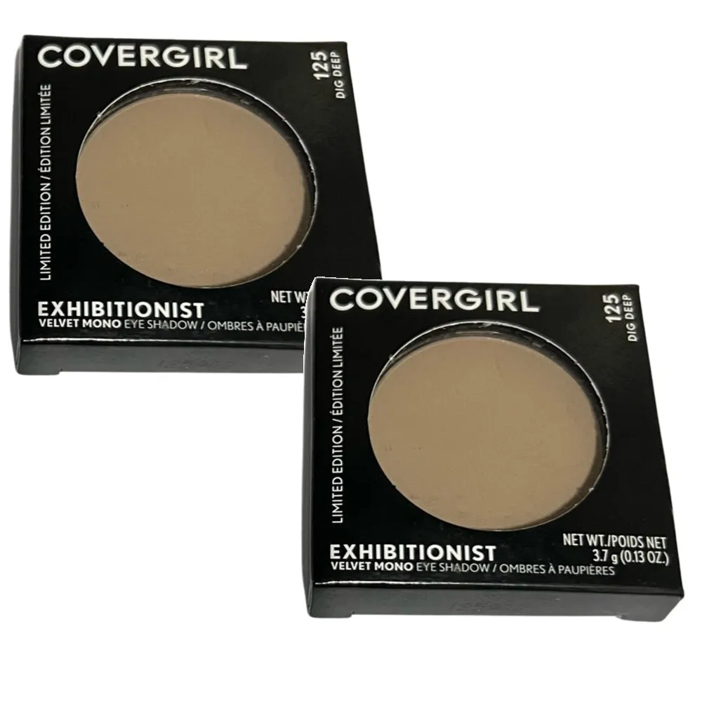 Pack of 2 CoverGirl Exhibitionist Velvet Mono Eye Shadow, Dig Deep 125