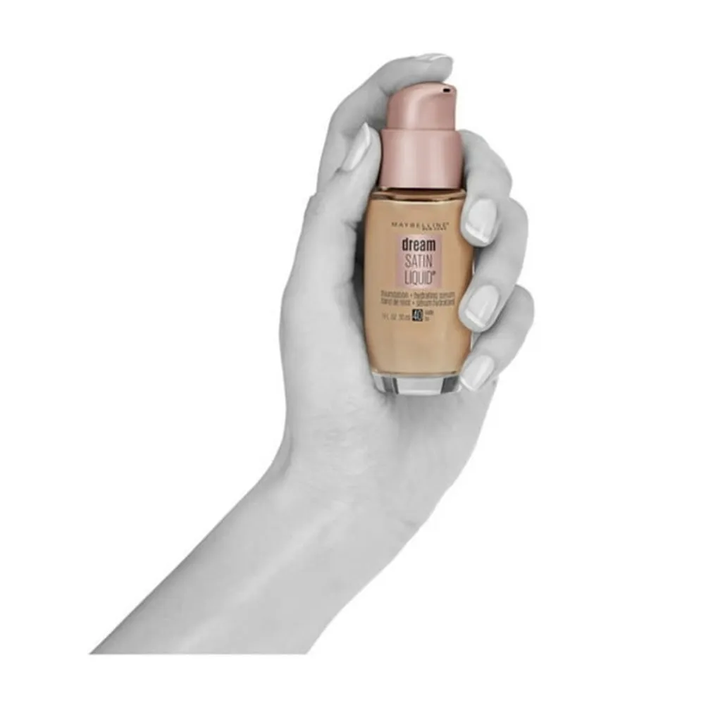 Pack of 2 Maybelline New York Dream Satin Liquid Foundation   Hydrating Serum, Nude 40
