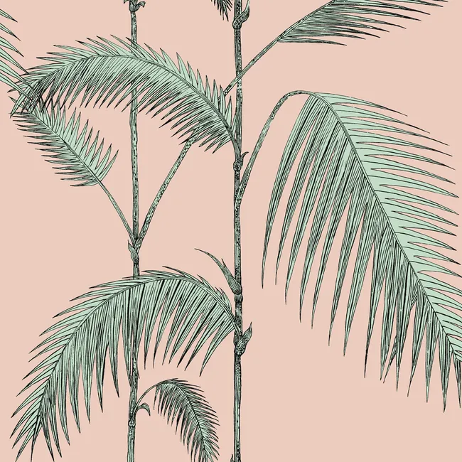 Palm Leaves - Plaster Pink/Mint