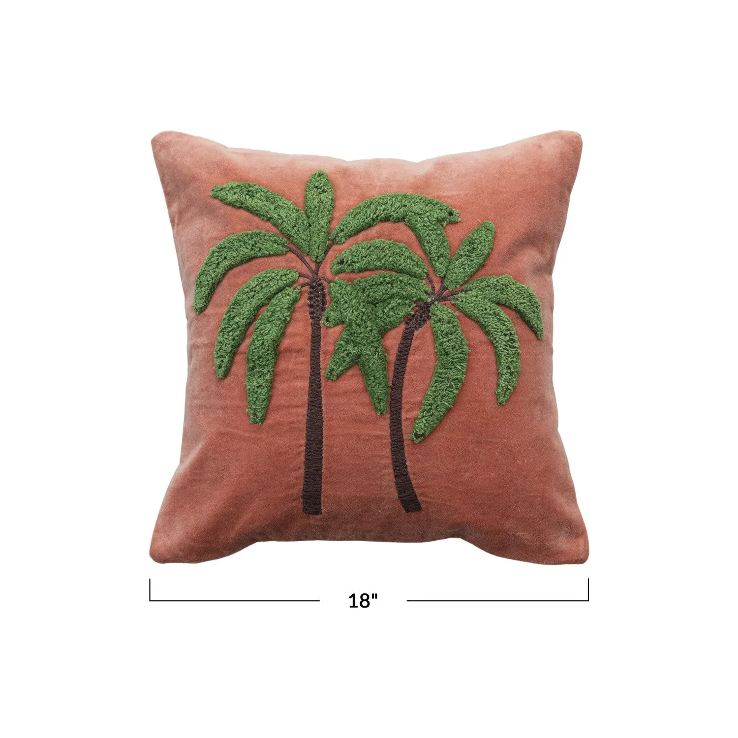 Palm Royale Velvet Pillow