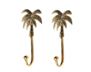 Palm Tree Bronze Wall Hooks