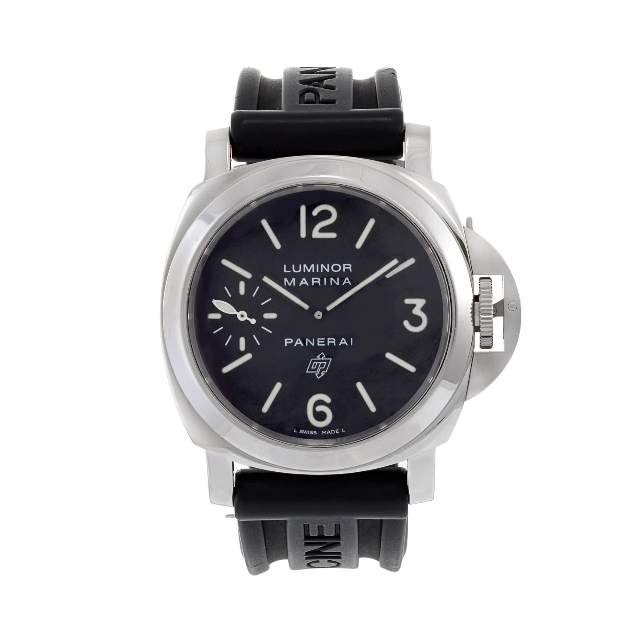 Panerai Luminor Marina PAM00005 Black Dial w/Rubber Strap