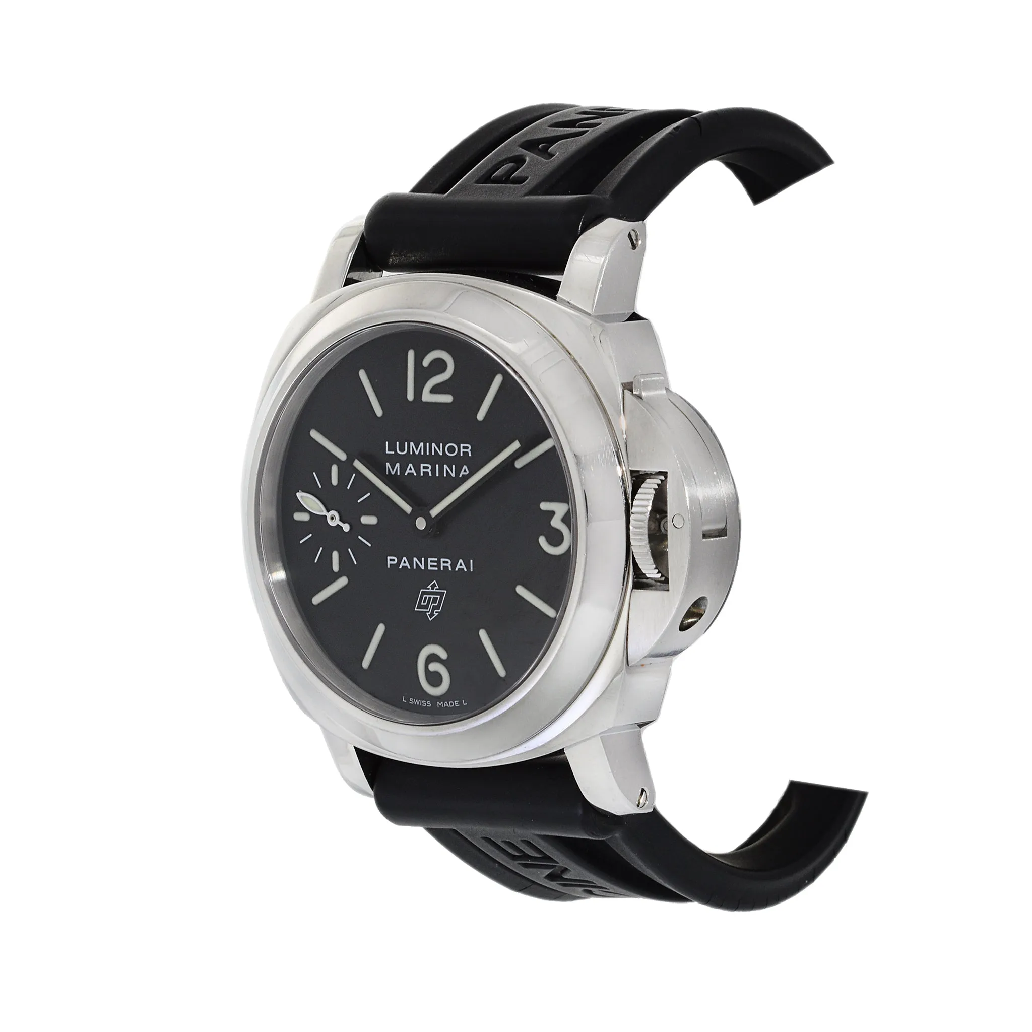 Panerai Luminor Marina PAM00005 Black Dial w/Rubber Strap