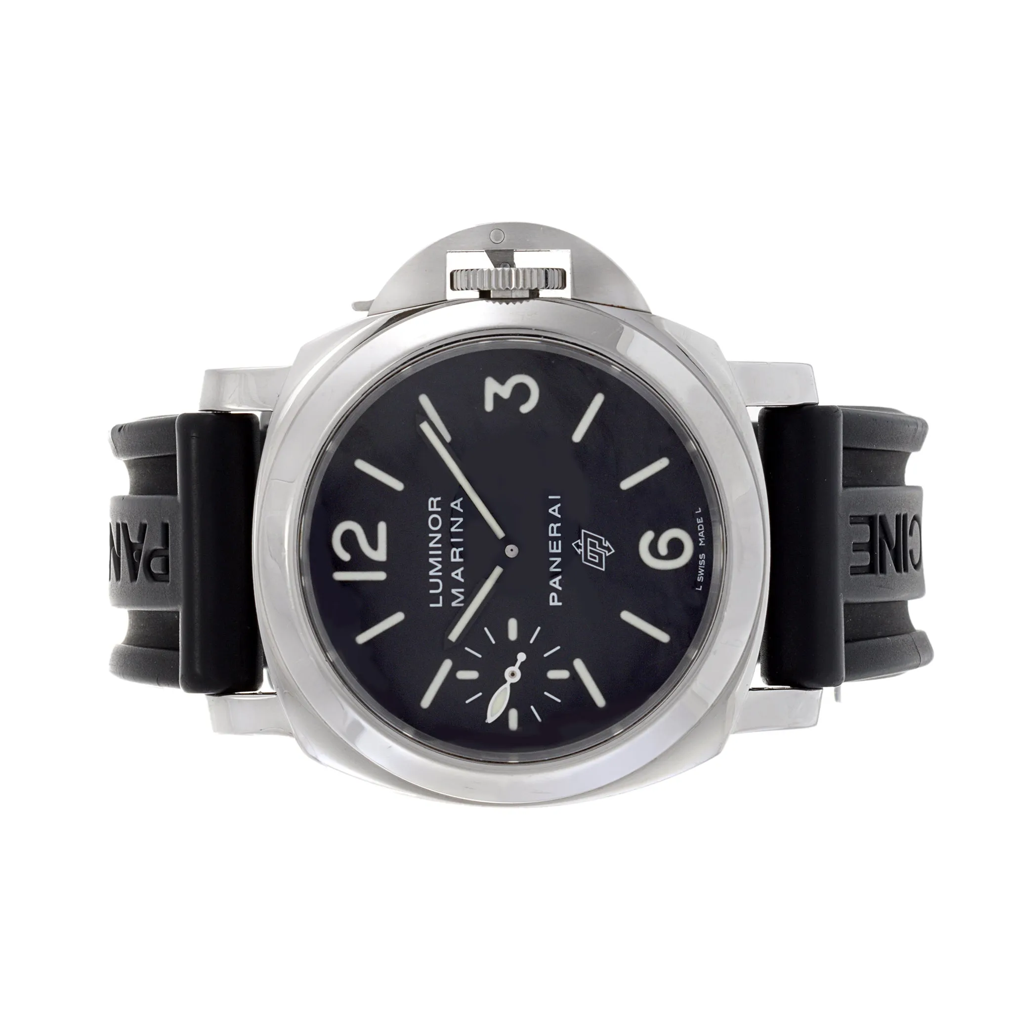 Panerai Luminor Marina PAM00005 Black Dial w/Rubber Strap