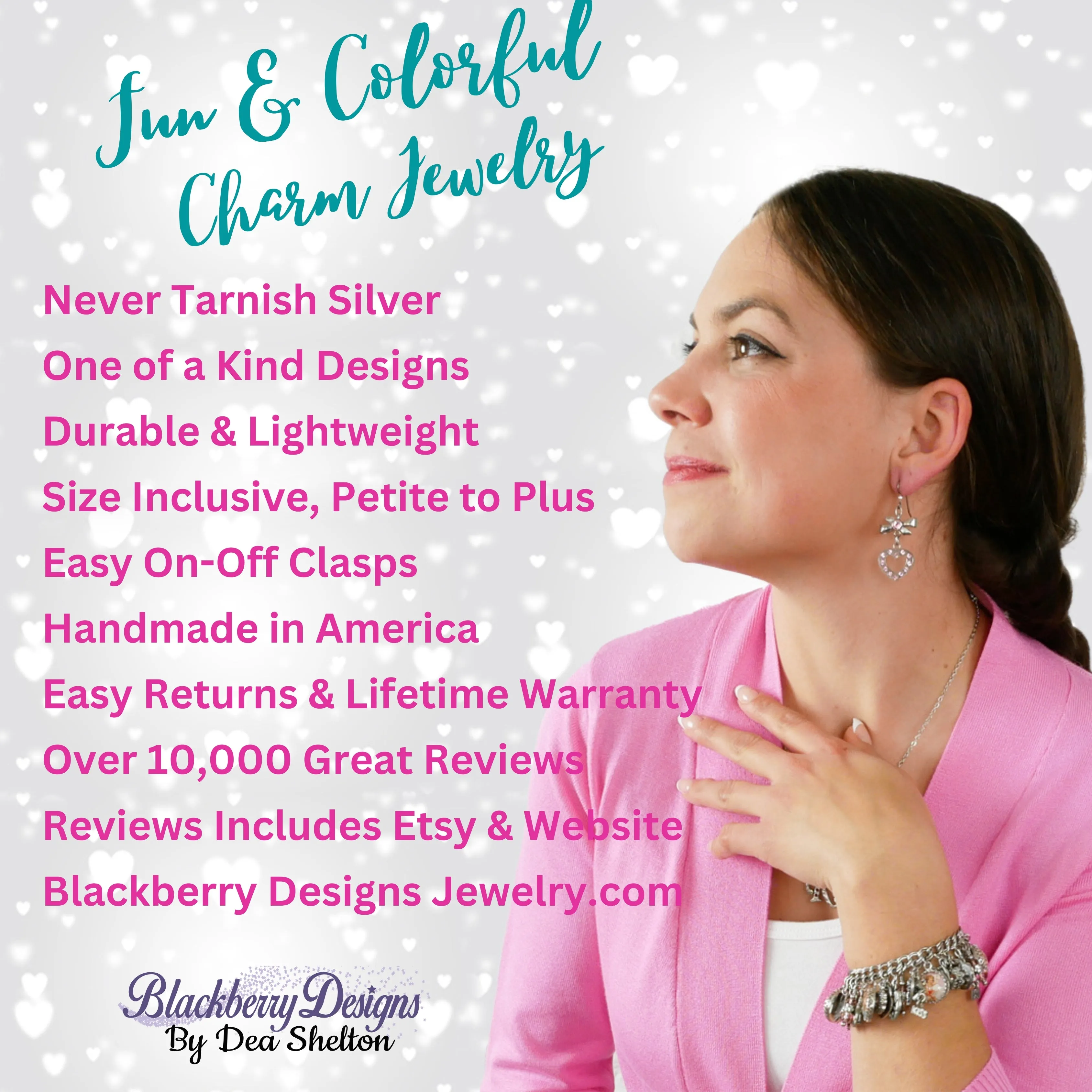 Pearl and Crystal Charm Bracelet