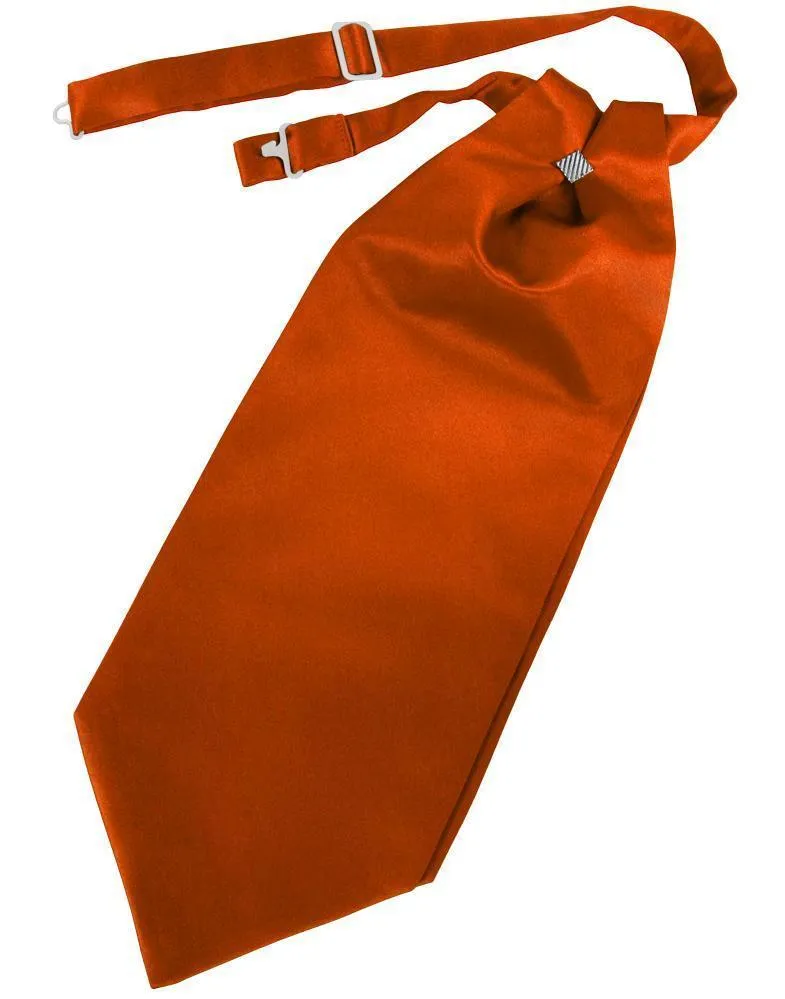 Persimmon Solid Satin Kids Cravat