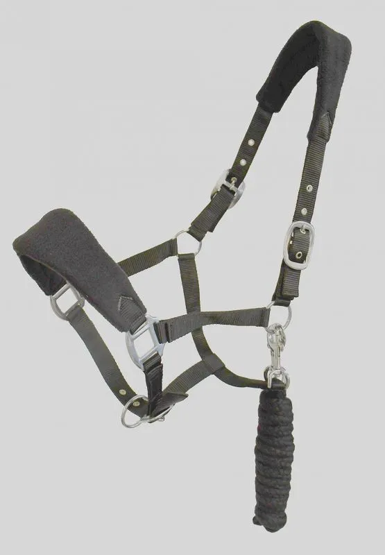 Personalised Anatomical Headcollar And Leadrope Set - Elegant Design