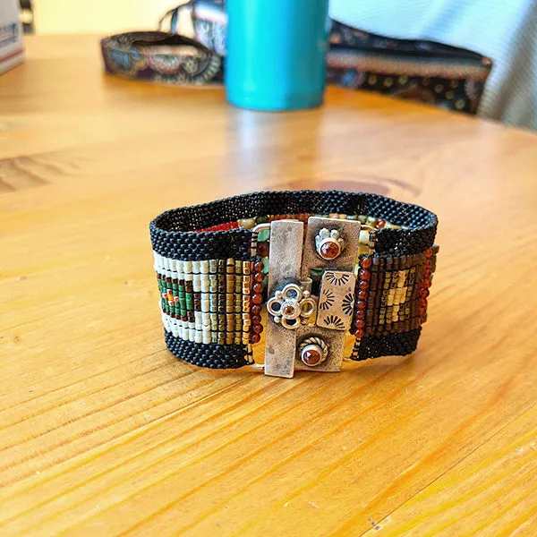 Roanoke Heritage Beaded Gemstone Bracelet