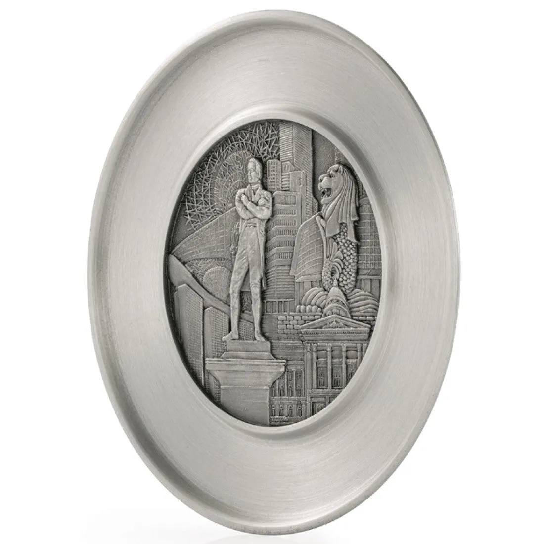 Royal Selangor Hand Finished Singapore Scenes Collection Civic District Coaster