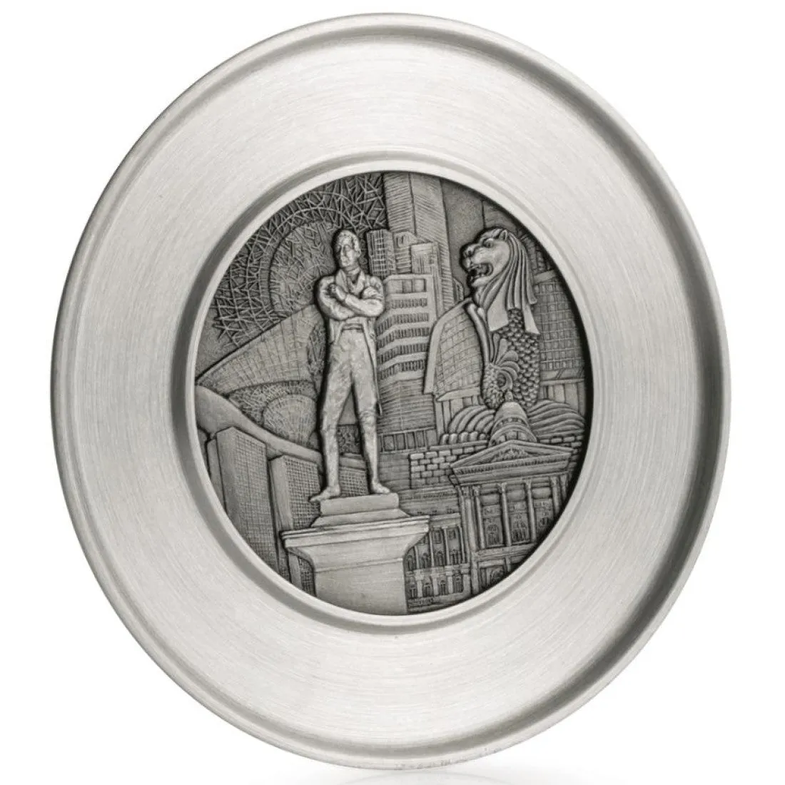 Royal Selangor Hand Finished Singapore Scenes Collection Civic District Coaster