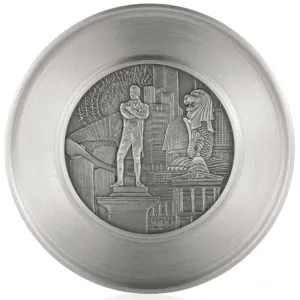 Royal Selangor Hand Finished Singapore Scenes Collection Civic District Coaster