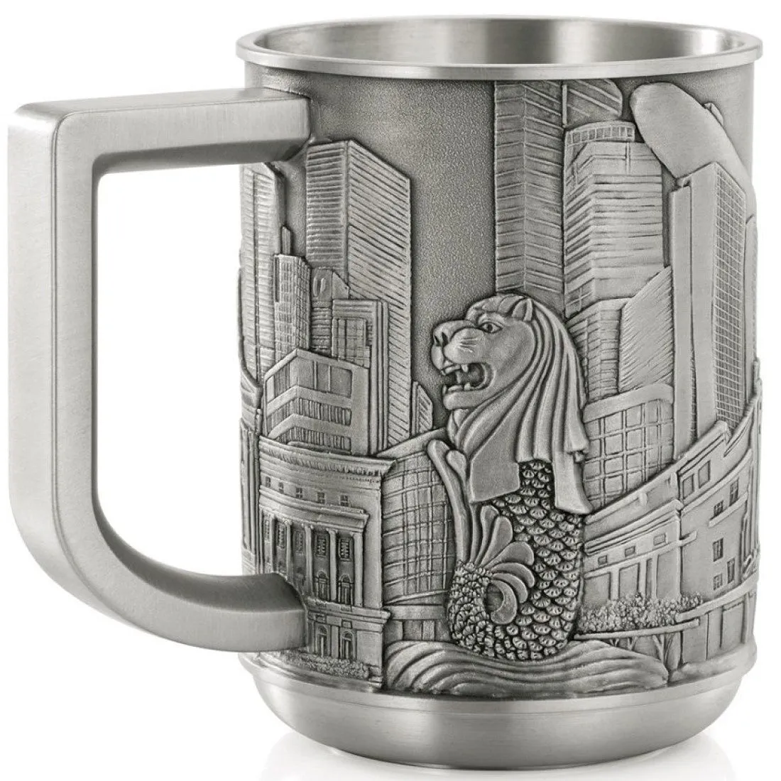 Royal Selangor Hand Finished Singapore Scenes Collection Civic District Tankard