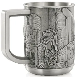 Royal Selangor Hand Finished Singapore Scenes Collection Civic District Tankard