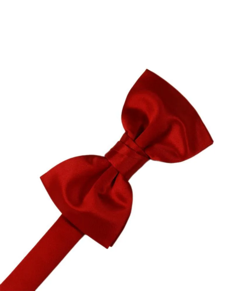 Scarlet Luxury Satin Kids Bow Tie
