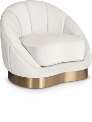 Shelly Cream Velvet Chair