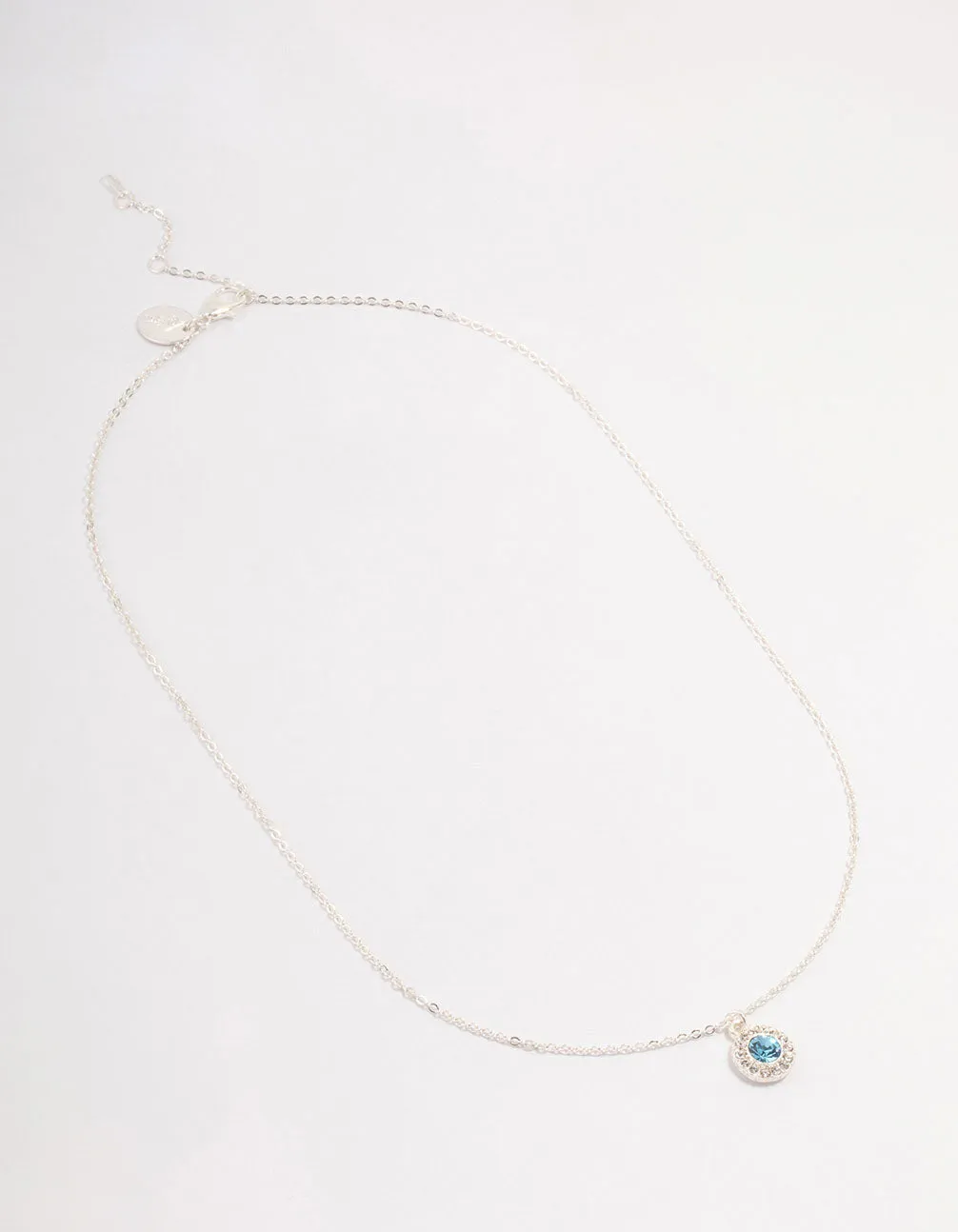 Silver Halo Czech Crystal  Necklace
