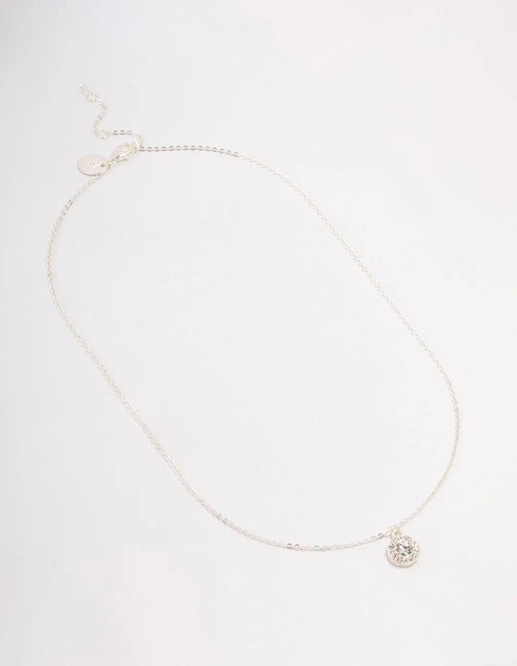 Silver Halo Czech Crystal Necklace