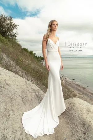 Size 8 L'amour LA24128 Edna Ivory Gown
