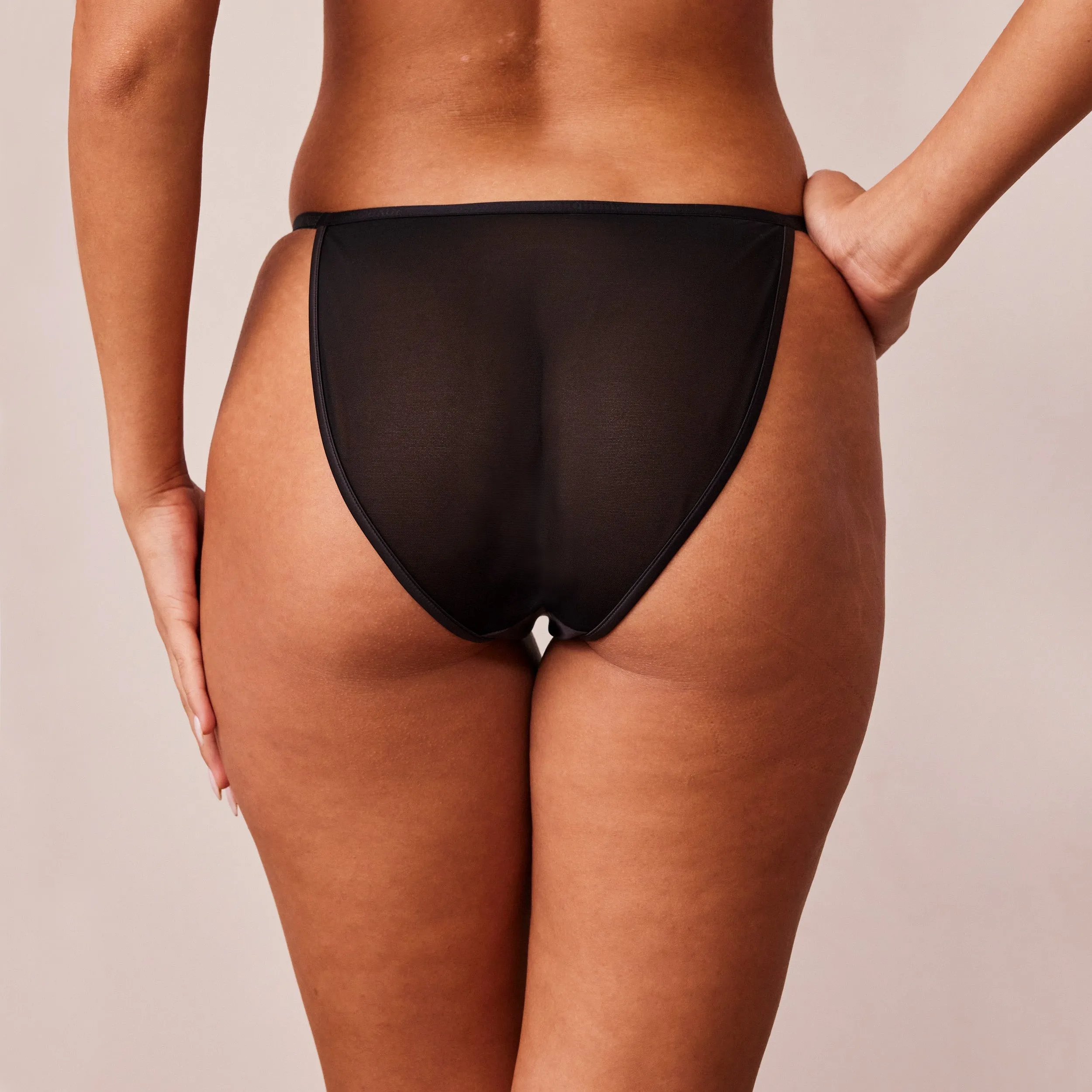 Soft Satin Culotte - Noir
