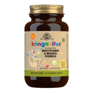 Solgar Kangavites Tropical Punch Complete Multivitamin And Mineral Formula 60 Chewable Tablets
