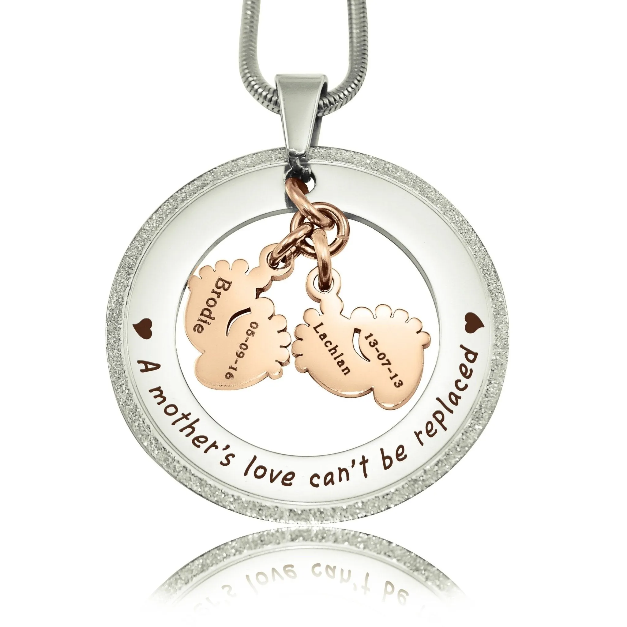 Sparkling Cant Be Replaced Necklace - Double Feet