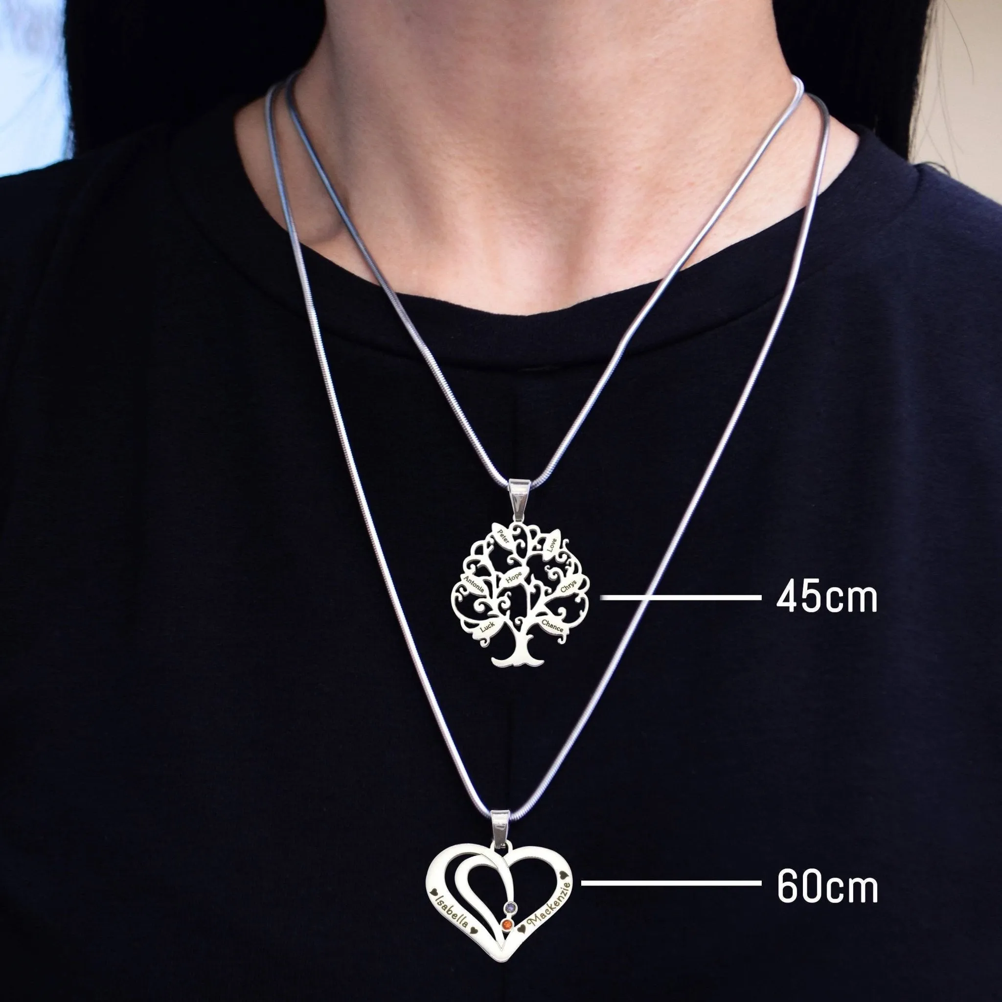 Sparkling Cant Be Replaced Necklace - Double Feet