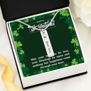 St Pat’s Blessing-Birthstone Necklace