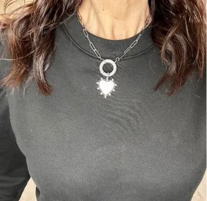 Stellar Heart Charm Necklace