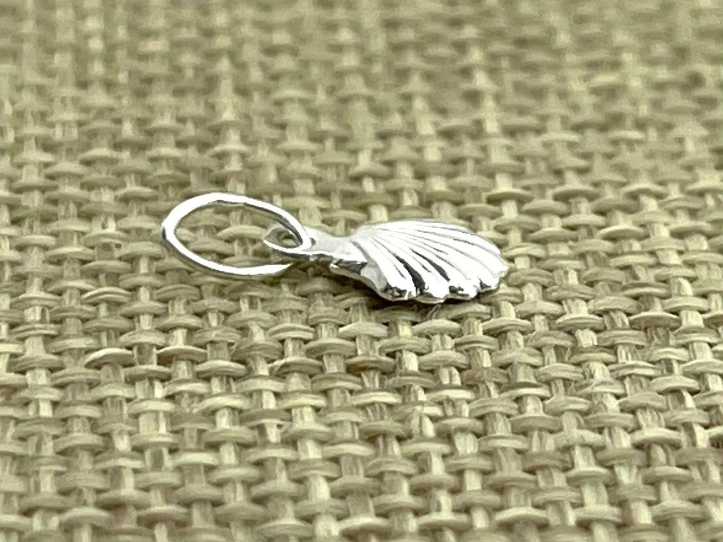 Sterling Silver Seashell Charm, Sku#2176C