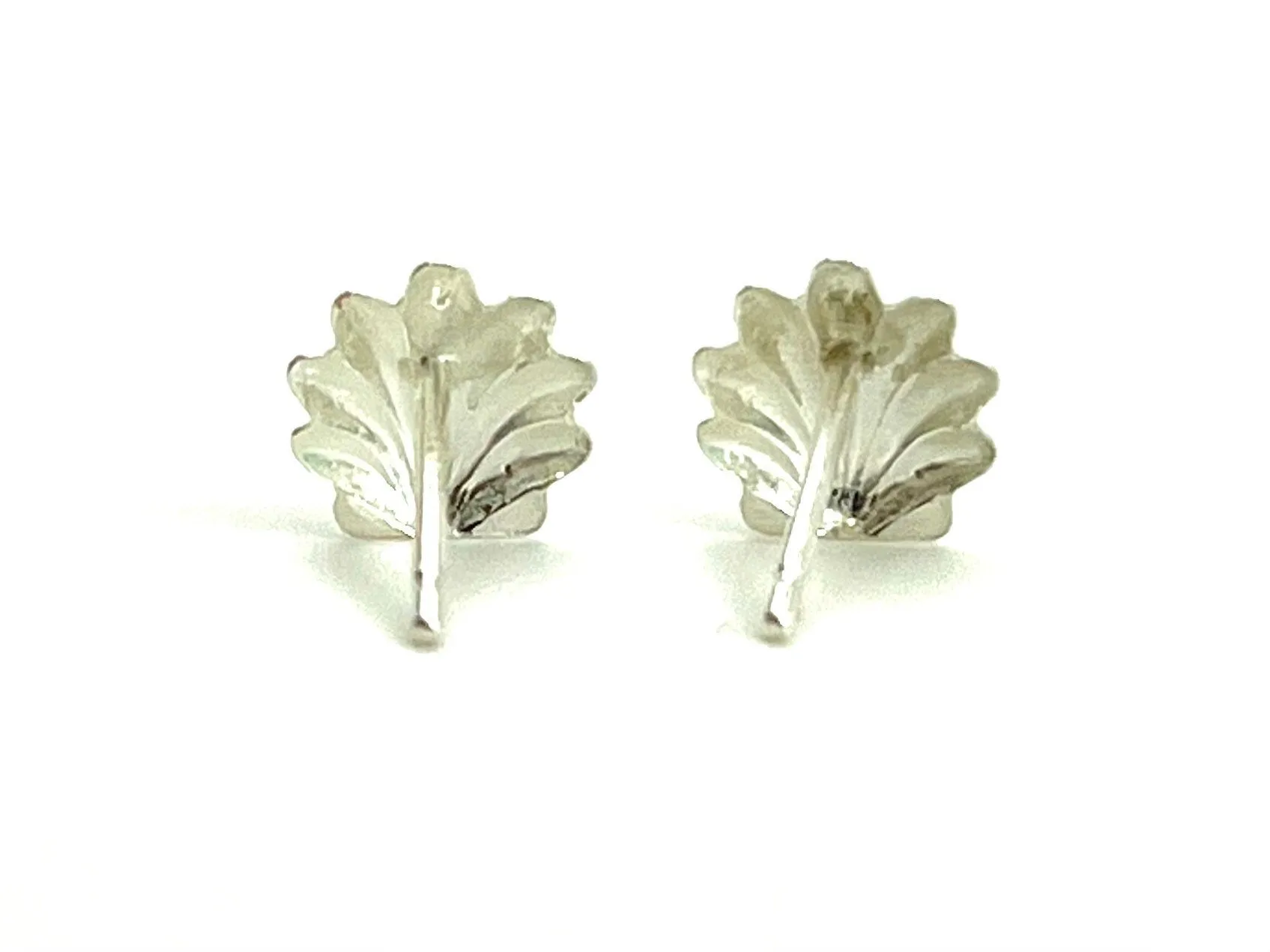 Sterling Silver Seashell Studs, Sku#785-5