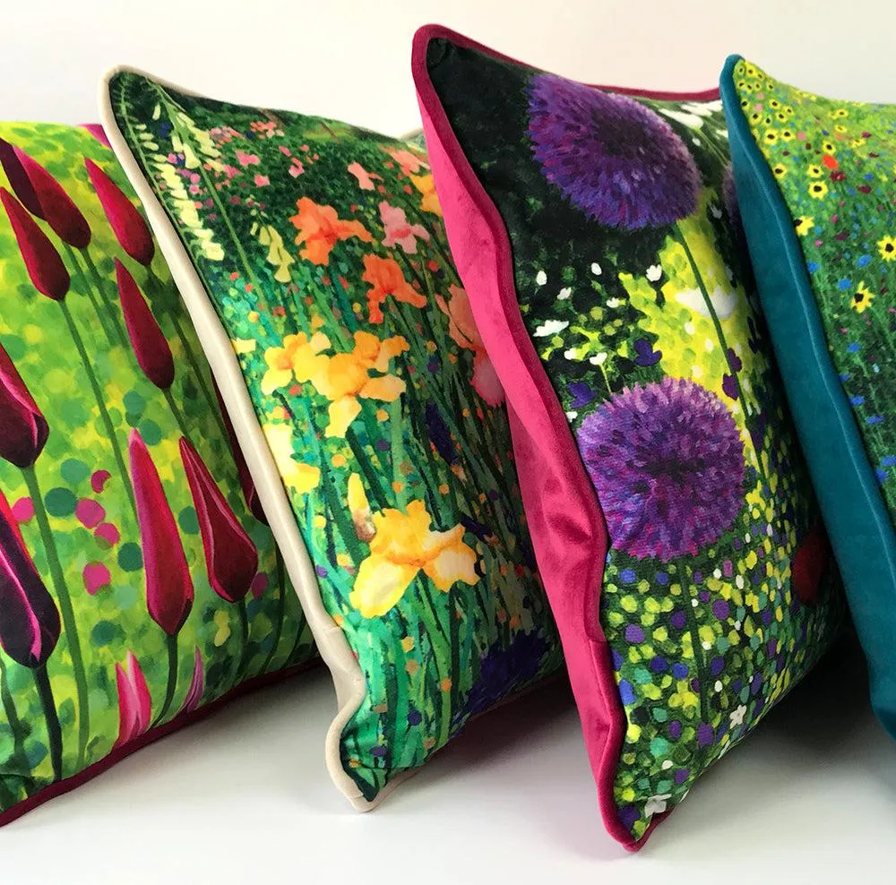 Summer Flower Garden Cushion