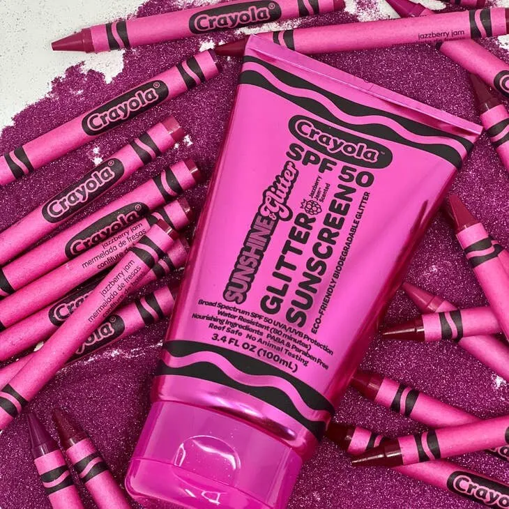 Sunshine & Glitter Sea Star Sparkle Sunscreen X CRAYOLA - Jazzberry Jam