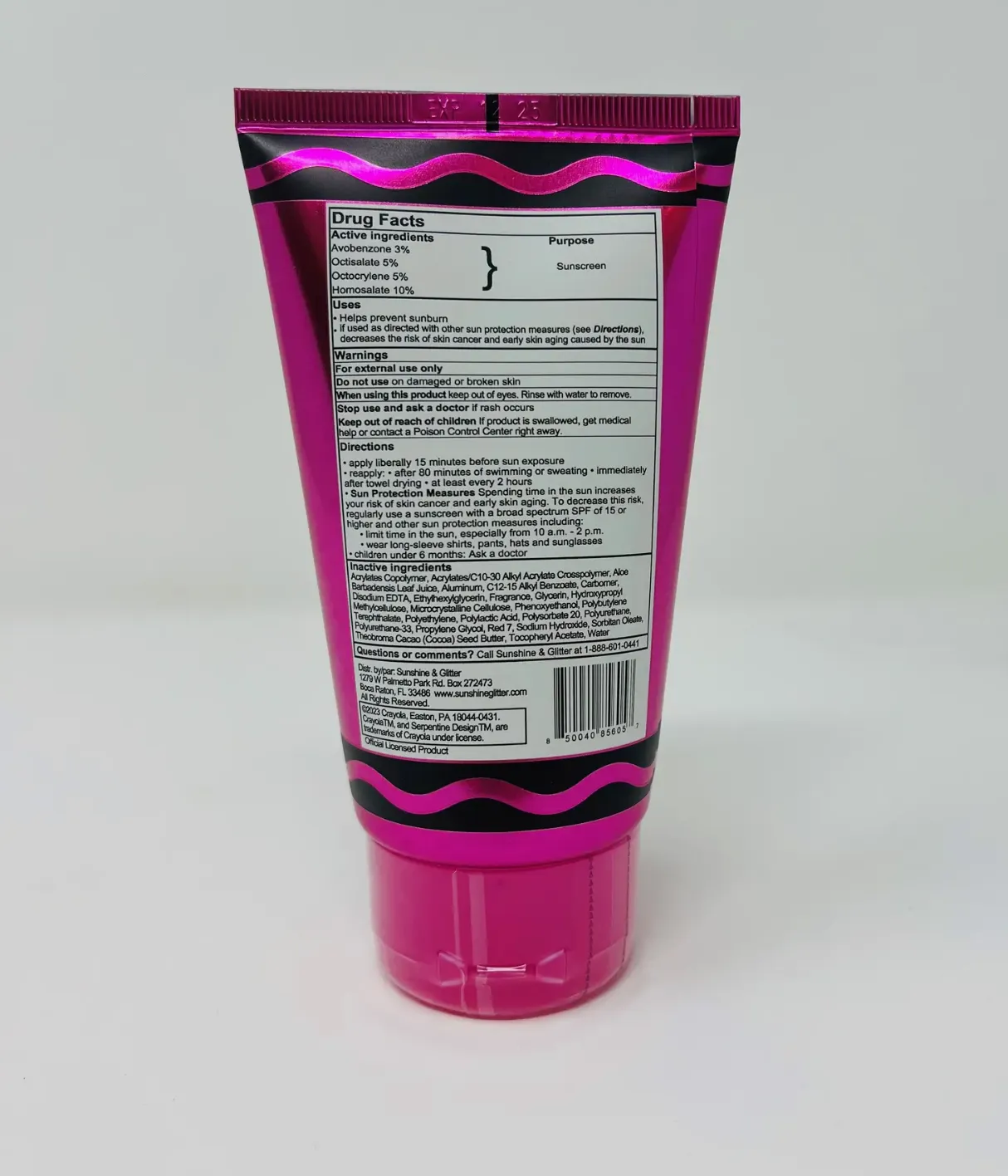 Sunshine & Glitter X Crayola Spf 50 Jazzberry Jam™ Sunscreen