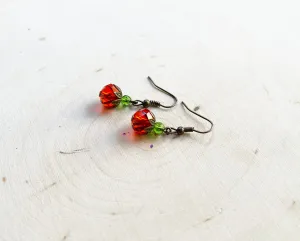 Swarovski Crystal Pumpkin Earrings