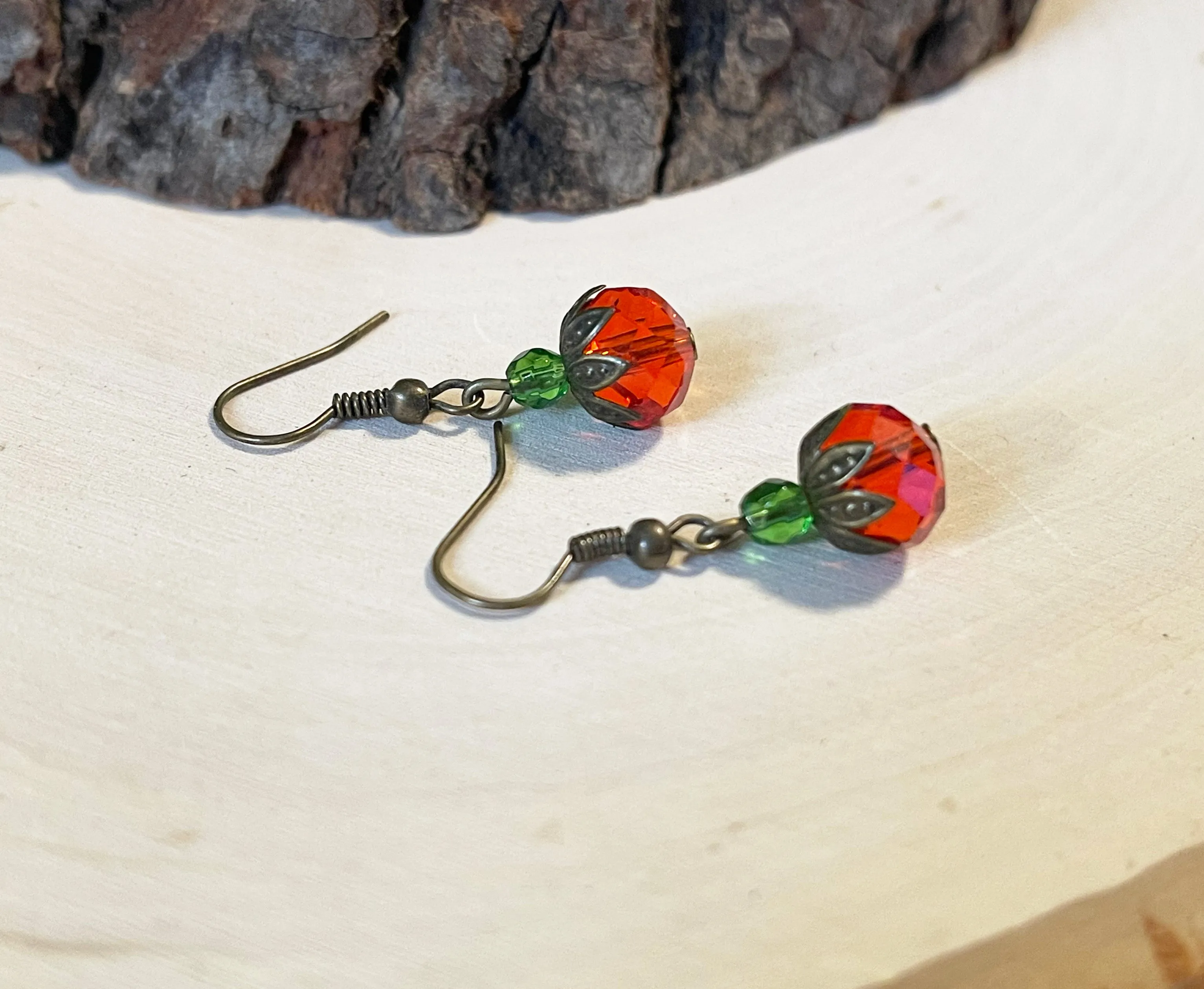 Swarovski Crystal Pumpkin Earrings